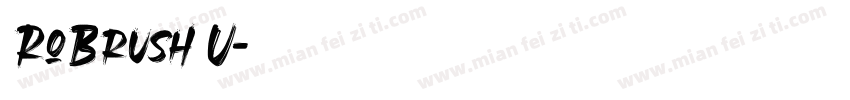 RoBrush U字体转换